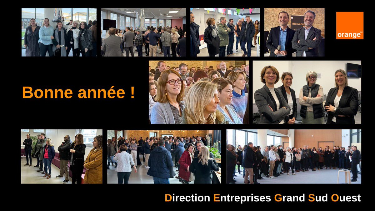✨ 1️⃣ an déjà depuis la création de la Direction Entreprises Grand Sud-Ouest Orange : un anniversaire fêté sur nos sites autour de la traditionnelle galette👑! #Fierté du travail accompli! Orange est là, et notre collectif 💪 est plus que jamais engagé pour nos clients #DEGSO !