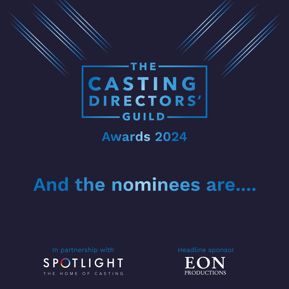 CDGNews's tweet image. We are very excited to announce the nominees for this year's CDG Awards 2024 in partnership with @spotlightuk
.
Huge thanks and appreciation goes to Spotlight and our headline sponsor #eonproductions
.
#CDGAwards2024