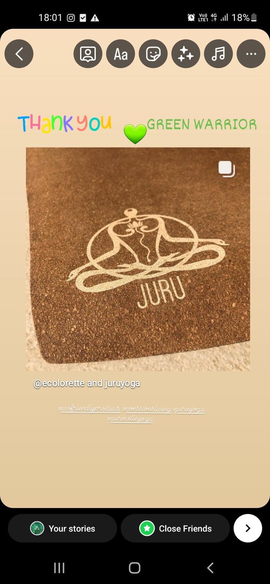 When Laure, a #greenwarrior & #sustainability advocate from Auroville, shares feedback on her JURU #yogamat year after yr, it reflects our sustainable & positive environmental impact. 
Laure embodies #yoga, #sustainability, & #travels, also serving as a #zerowaste public speaker