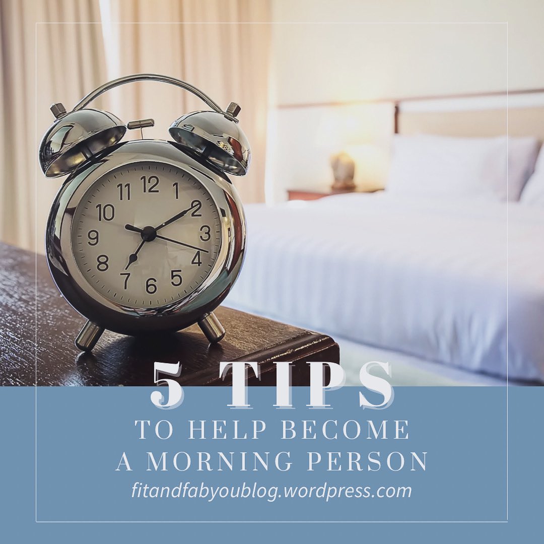 Wanting to get up earlier to workout first thing in the morning? Well, check out my 5 tips that will help you go from snooze to productive in the early hours of the morning.

#fitandfabyou #FitnessMotivation 

fitandfabyoublog.wordpress.com