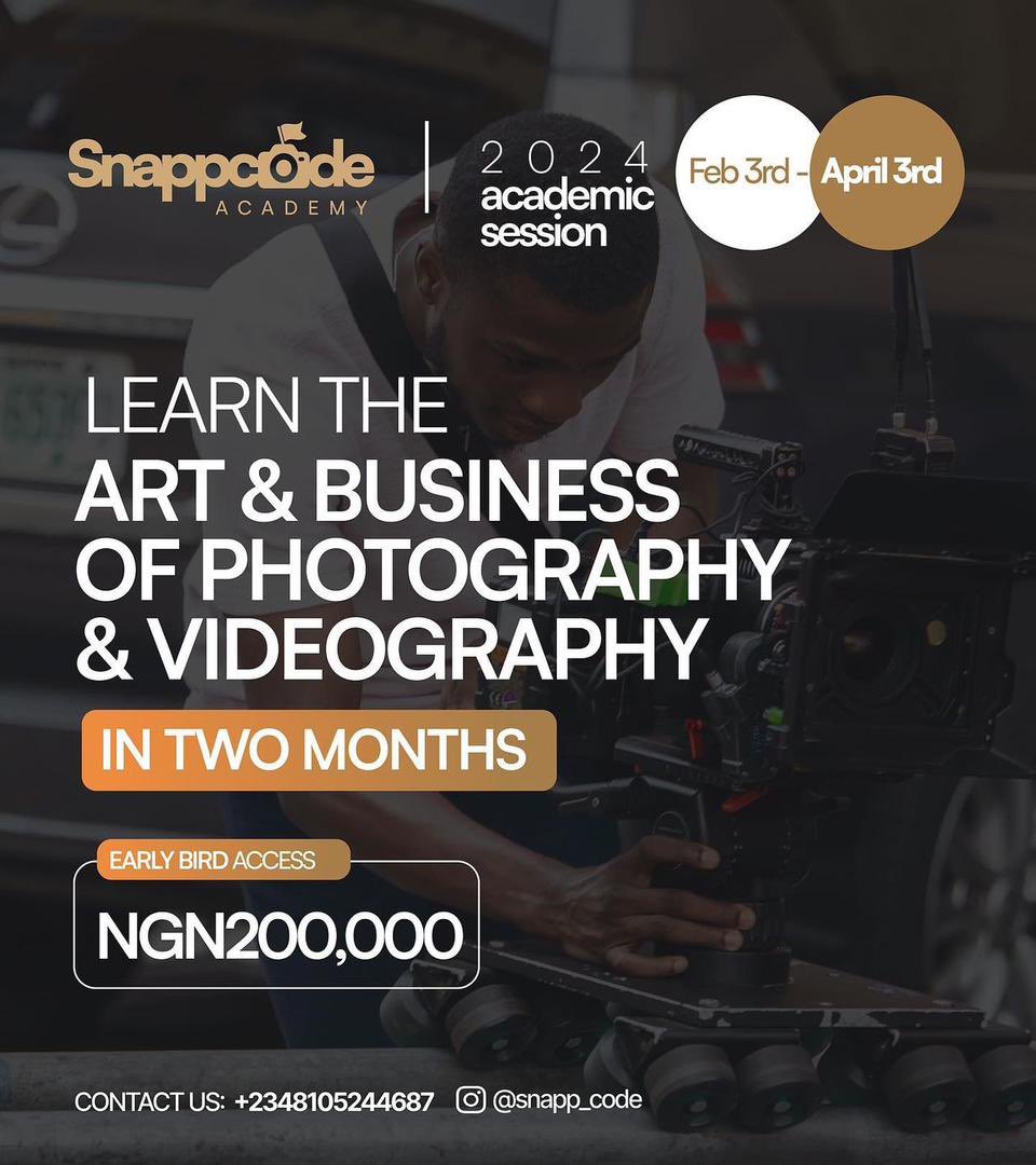 DiianaD_'s tweet image. You can also become one by learning the art and business of photography and videography. register here: snappcodeproductions.com/academy

Also support his charity work by reaching out to him on +2348105244687 or on IG: @snapp_code ❤️ #snappcodeacademy