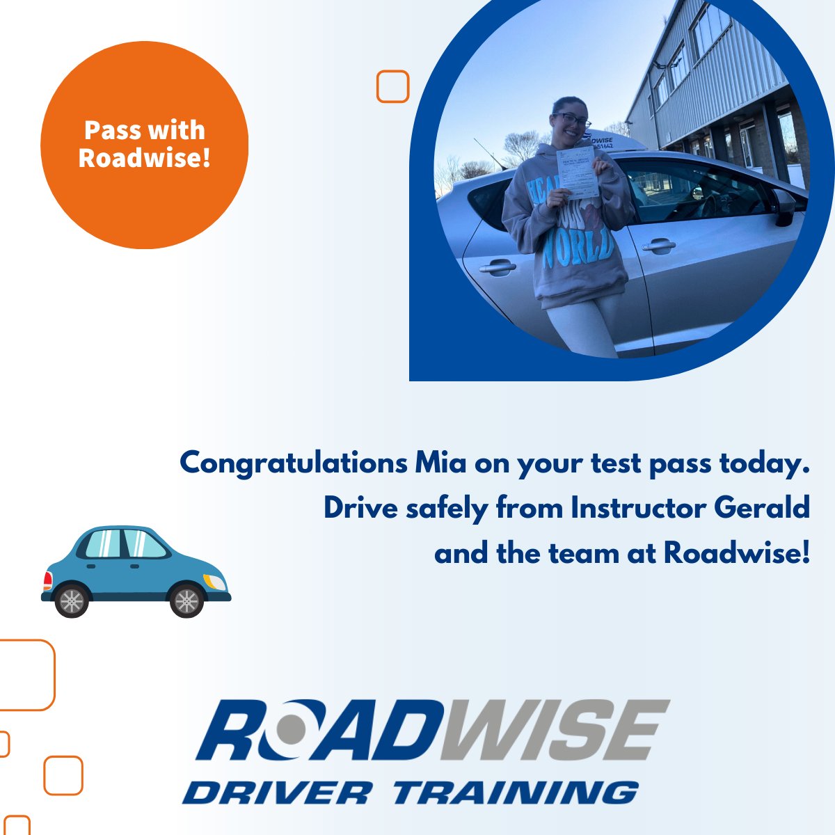 RoadwiseDT's tweet photo. 👉Get in Touch!
☎️08000 151 642
✉️info@roadwisedrivertraining.co.uk
#passwithRoadwise #learntodrive #drive2024 https://t.co/V9UZ9Kjmfr