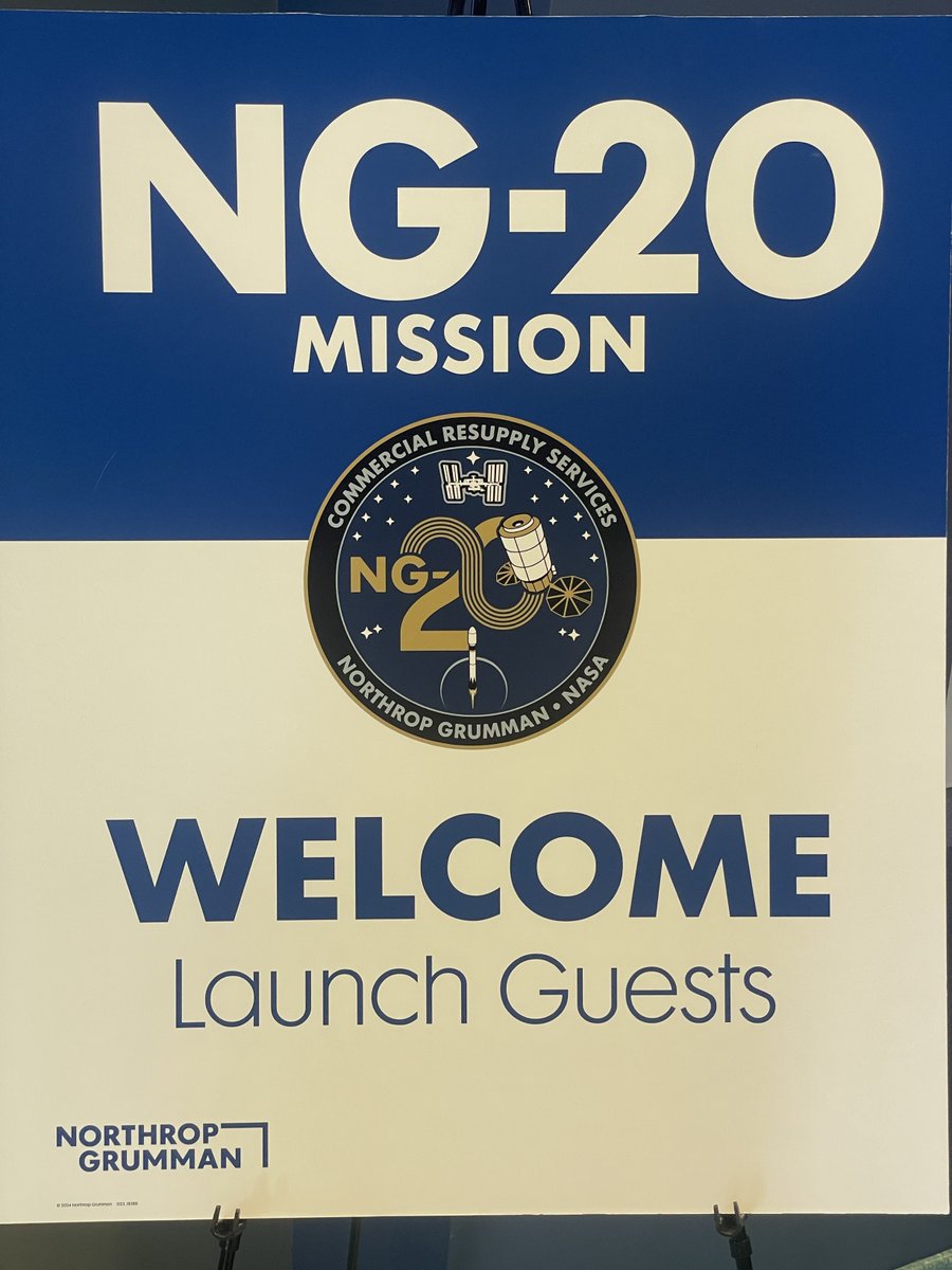 Our CEO, Manuel La Rosa Betancourt, Georg Pullen and operations manager Paul Mendoza, is eagerly anticipating the launch of a SpaceX Falcon 9 rocket. Onboard is the NG-20 Cygnus Spacecraft from Northrop Grumman.

#SpaceX #Falcon9 #NASA #NorthropGrumman #SpaceExploration