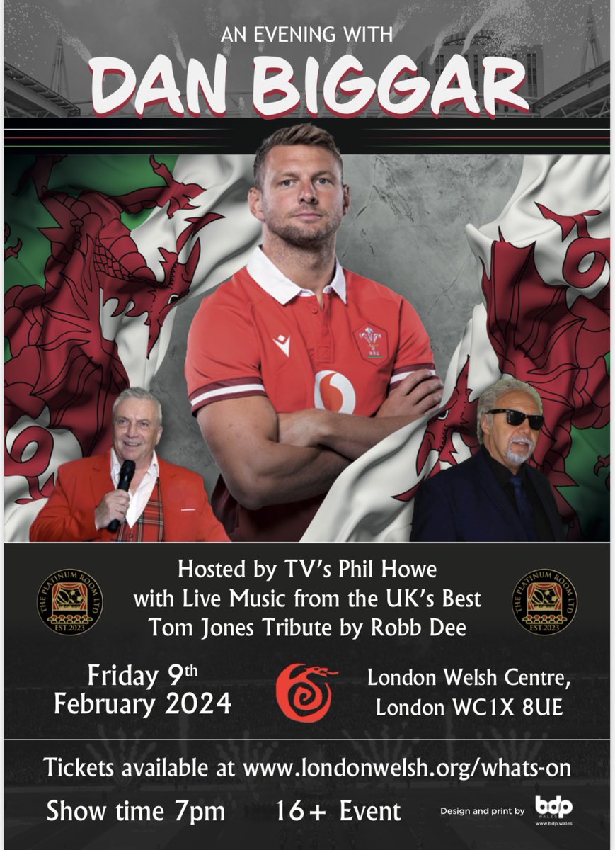 LukeBBB23's tweet photo. We still have limited tickets available for the following events. If anyone is interested in tickets please let me know. @simonrug @rossharries1 @Deadballline1 #wales #Biggar #Scottgibbs #NeilJenkins #SixNations #rugby https://t.co/90urJOn1O8