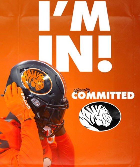 ArmandCleaver's tweet photo. #AGTG 1000% committed LETS DO IT! 🐅 @DemarcusHarri01 @CoachChadRoark @SkeeterRecruits @Aguilar74OL @Coach_wright23 https://t.co/2vwnYVL9ns