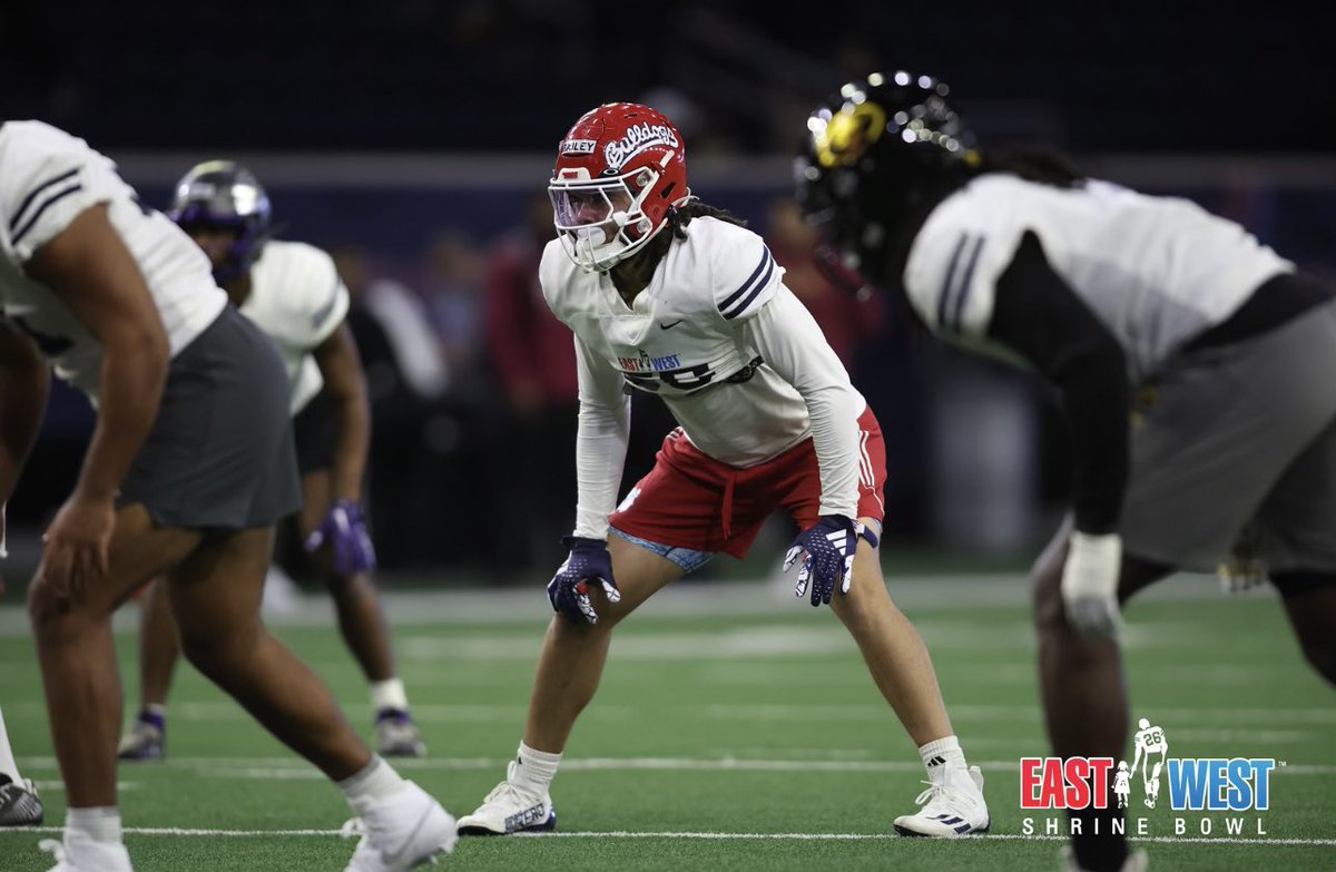 Shrine Bowl check-in with @LevelleBailey6 🤝 Game day comin’ up 🔜 📅 Feb. 1, 2024 🏟️ Ford Center @thestarinfrisco ⏰ 5 PM PT 📺 @nflnetwork 📻 @BowlSeasonRadio #ShrineBowlWHOSNEXT