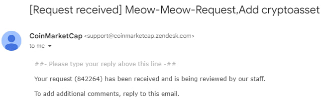 meowmeowerc20's tweet photo. 我们一起学猫叫,一起喵喵喵喵喵
@CoinMarketCap 
ticker:842264
#喵喵喵喵喵 https://t.co/ZMhMaensE6