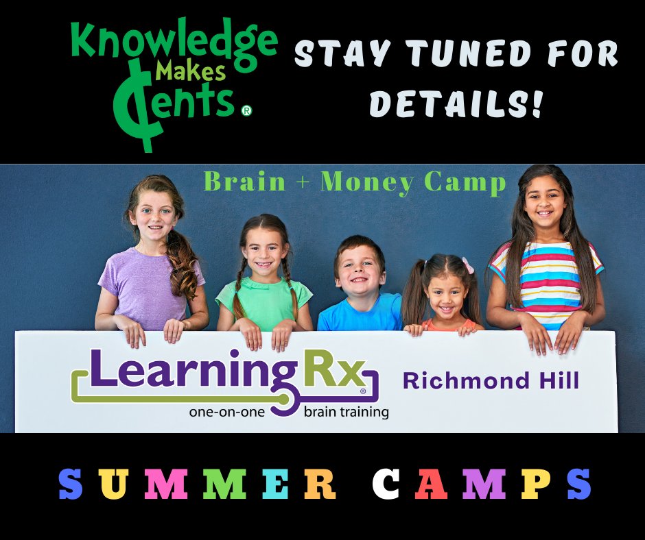KMCents's tweet image. Our summer camp with our partner camp #LearningRx is back again this summer!
Week of July 15
Week of July 29
Week of August 12
Stay tuned for program and registration details!

#summercamp2024 #moneycamp #Somuchfunlearningaboutmoney