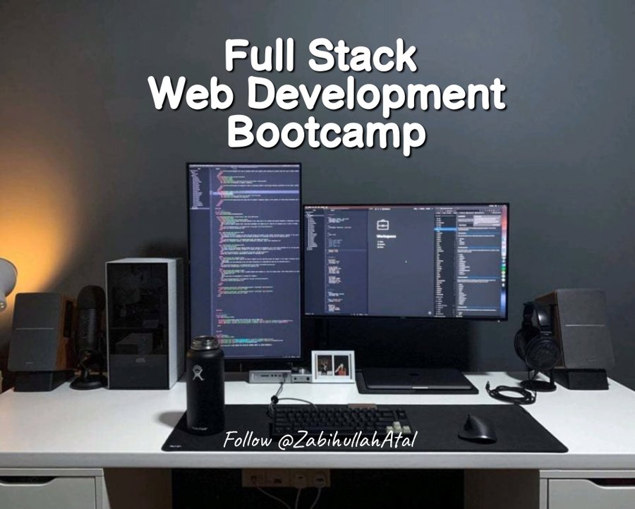 ZabihullahAtal's tweet image. Fullstack Web Development Bootcamp!  
Master Your Web Development Skills.
Become a Full Stack Web Developer and Start Earning Instantly!   
Here is Everything you need to become a Full Stack Web Developer.
Download Links:  
Part-01 drive.google.com/drive/folders/…
Part-02…