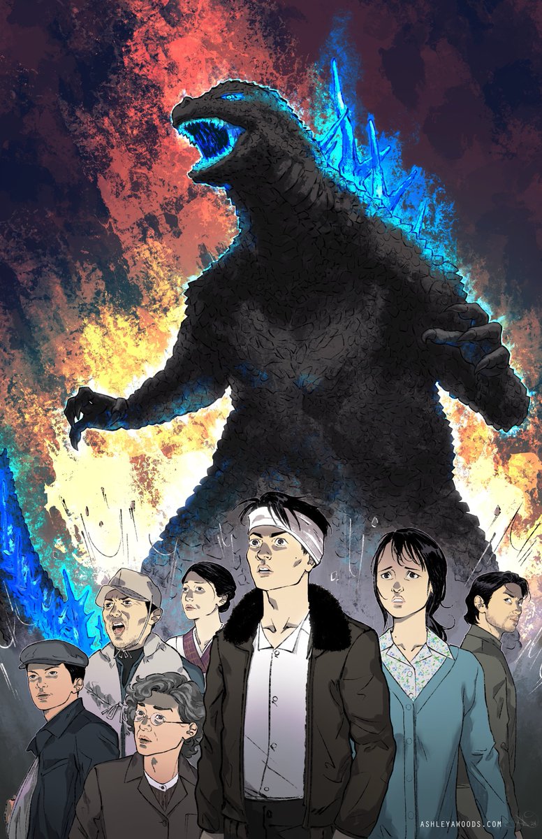 Ashes_Art's tweet image. Friday, I went back to the theatres to see #GodzillaMinusOneMinusColor in all its B/W glory.

Afterwards, I spent the weekend drawing this montage of Shikishima and the crew in anticipation of Godzilla’s Atomic Breath. ✍️🏾🔥🔥🔥 

If G-1.0 ever gets a manga, give me the job.