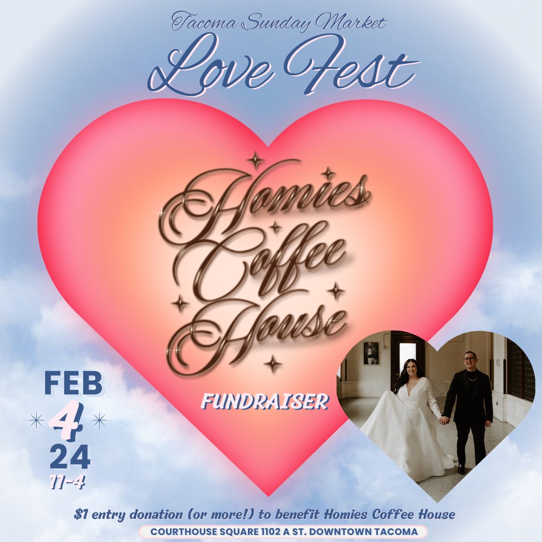 AllStarVintage's tweet image. Support the Homies Coffee House ☕️ this Sunday at Tacoma Sunday Market. 🙌🏽

#CommunityOverEverything #LoveFest