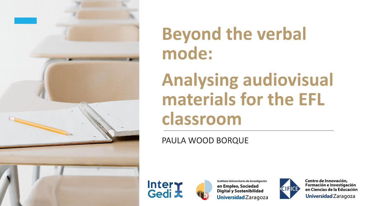 In her talk, Paula Wood (@Pau_WoodB) shared the multimodal analysis of the verbal and non-verbal features found in two scenes from the film 'Hidden Figures'📽️ Based on the results, she gave some exploitation suggestions for the #EFLclassroom 👩‍🏫