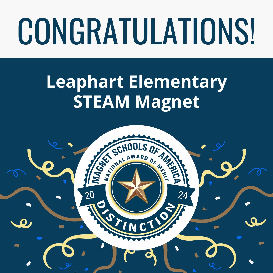 LexRich5Schools's tweet photo. 🎉CONGRATULATIONS! #LexRich5Schools @LeaphartElem #STEAMMagnet has been named a National Magnet School of Distinction and @SpringHillHS Career Pathways Magnet has been named a National #MagnetSchool of Excellence by @MagnetSchlsMSA! #OurD5Story: https://t.co/X1OxAMVuGX #D5CHOICE https://t.co/r3xooIezOF