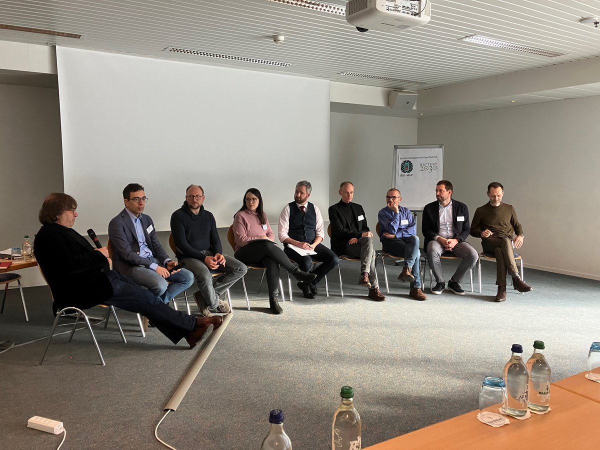 Our largest project @BIGMAP_EU workshop in Grindelwald, Switzerland🔋⚡️🙌 Right now, big picture panel discussion ”#EUnified #Battery #Data Space Workshop” 💡🌍