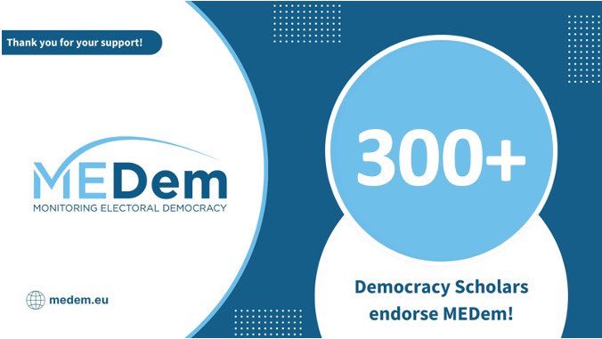 It is MEDem‘s mission to support future research on these elections & on #DemocracyResearch more generally by allowing for easier processes to harmonize various data across countries and time. If you support the MEDem mission - feel free to sign up here: 

docs.google.com/forms/d/e/1FAI…