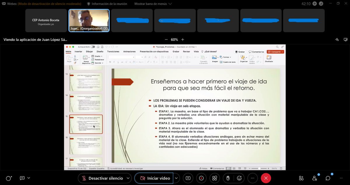 CepVillamartin's tweet image. Segunda sesión del #grupodetrabajo &quot;RESOLUCIÓN DE PROBLEMAS MATEMÁTICOS EN EL CEIP SIERRA DE CÁDIZ&quot;, de #algar.
Ponente: Juan López Sánchez.
@EducaAnd  @DGTaTEd 
#problemasmatematicos