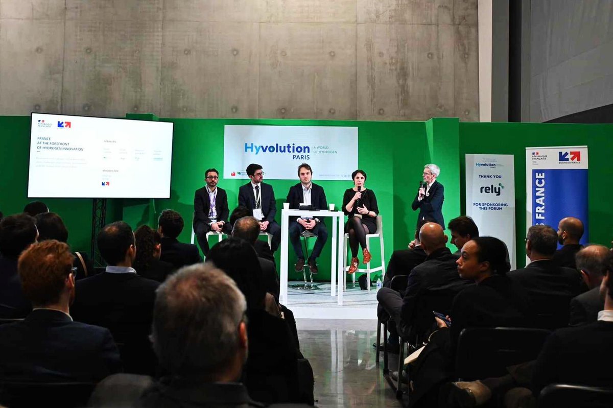 Lhyfe_hydrogen's tweet photo. Thank you for attending the roundtable organised by @businessfrance with @PlugPowerInc , @siemensenergy and @FranceHydrogene ! To know more about Lhyfe meet us booth 4E28 @MaudAugeai @Lhyfe_hydrogen 
#lhyfe #energytransition #renewablehydrogen #hyvolution https://t.co/InkORNzg9P