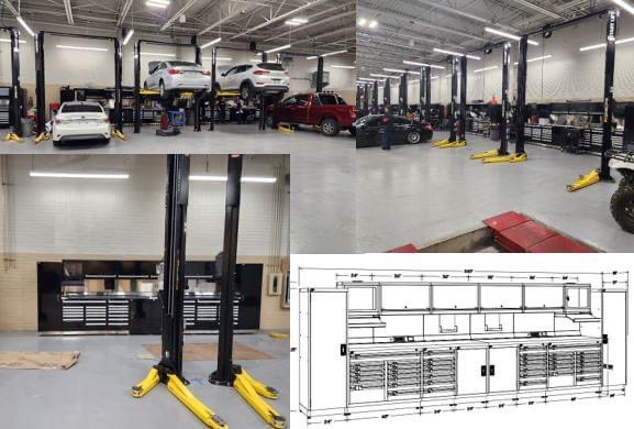 We recently completed an upgrade to the service department for one of our dealership partners. We supplied them with 20 new bays of service tech benches to meet their dealership requirements. 💪

#rousseau #materialhandling