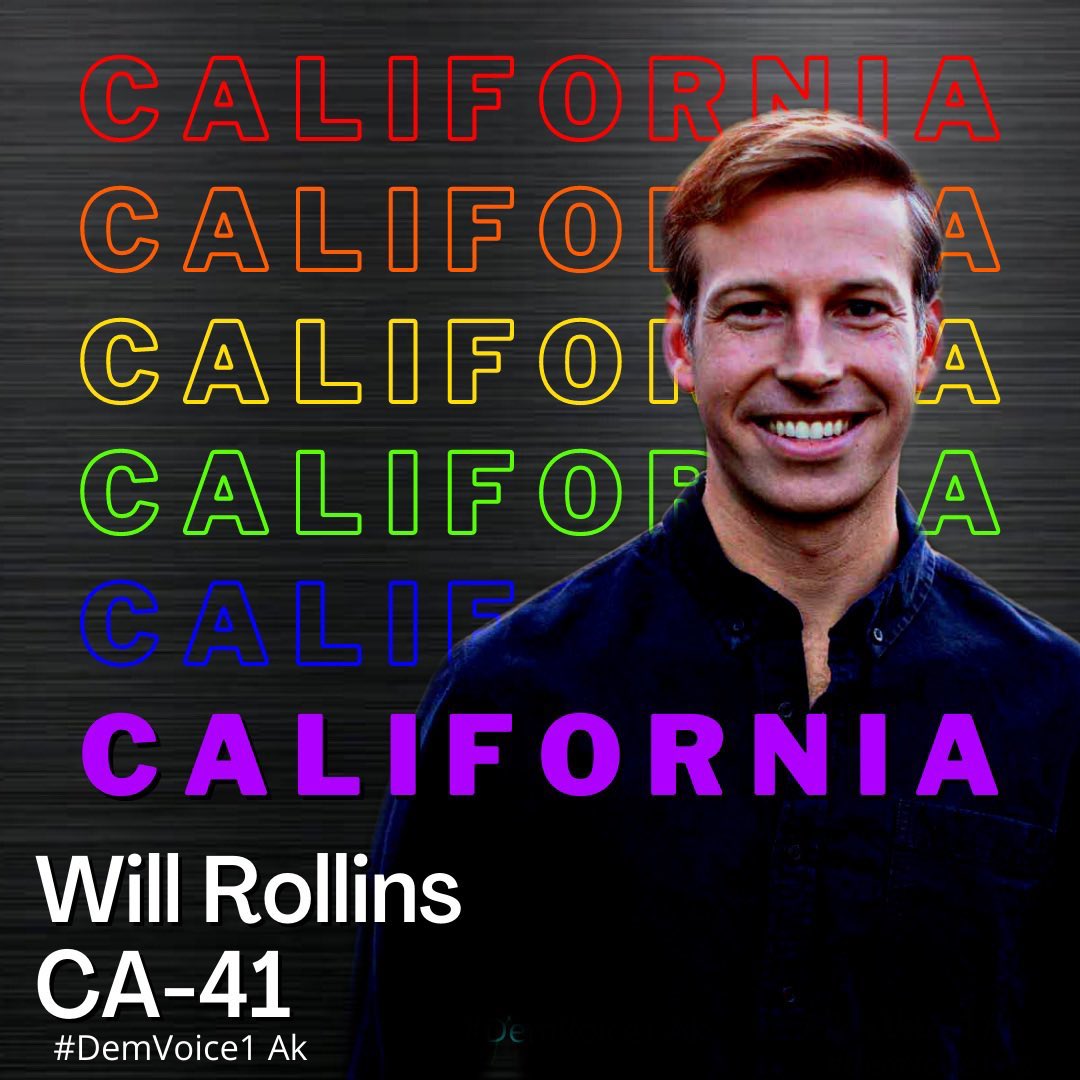 Sbh08Mae's tweet photo. #DemVoice1 #wtpBLUE #DemsAct #wtpGOTV24
House Democrats launched their โRed to Blueโ program to regain the House Majority - Exciting News for Will Rollins #CA41 - Democrats think his campaign is sizzling hot and they have included him in this new program because they firmly believe he can and will defeat Ken Calvert
Being one of the first added to this prestigious program means @WillRollinsCA is a โtop priority in the battle of control of Congressโ
#CA41 will benefit so much from Willโs leadership; heโll deliver jobs, good wages, and great benefits for Riverside County working families
We may easily elect Will by talking to our friends, neighbors, and family about helping to get out the vote and by donating any amount you are able and as often as you are able because each dollar adds up to victory for Riverside County
https://t.co/ggfB2BL3a7
Weโve needed new leadership for so long, and Iโm excited because I know Will Rollins will get things done for #CA41
Primary 3/5