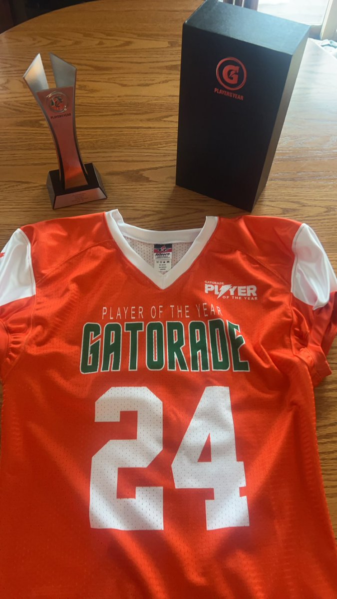 Thank you Gatorade player of the year panel, I appreciate your recognition.