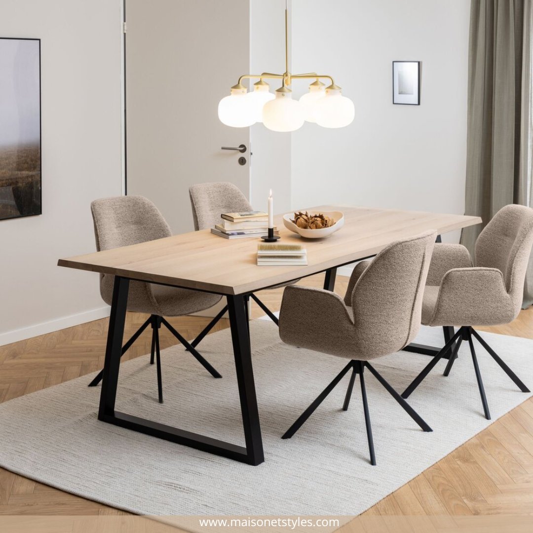 MaisonetStyles's tweet photo. Accueillez vos convives dans un espace minimaliste et tendance grâce à notre table MALIK. Idéale pour une déco raffinée et épurée. Qu'en pensez-vous ? 🥰

#maisonetstyles #table #minimalisme #homedesign #deco #decoaddict https://t.co/vDlJ5Xjmao