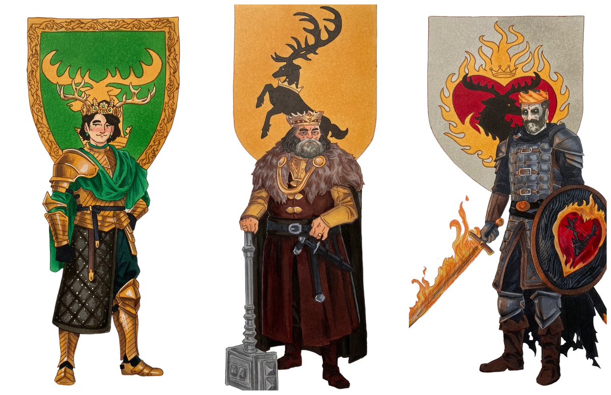 CoffeeNihilism's tweet photo. The Three Brothers Baratheon: 🧵
.
#asoiaf #HouseoftheDragon #GameOfThrones https://t.co/mPMzembPuG