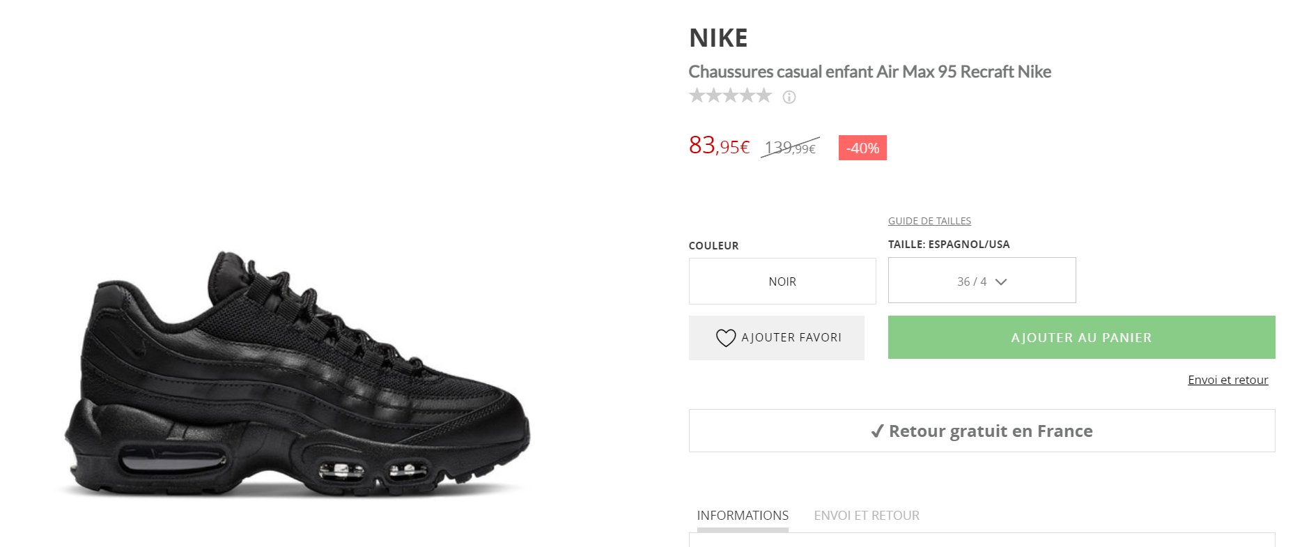 Nike air max cheap 95 el corte ingles