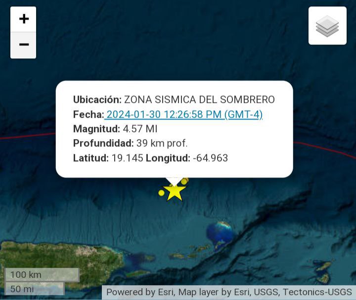 At 12:26 noon, a magnitude 4.57 #earthquake occurred in the #Sombrero area, north of the #VirginIslands 39 km deep. This is the third earthquake greater than ±4.0 that has been recorded since yesterday when the swarm began. More than 25 earthquakes so far. As I told you, let's…