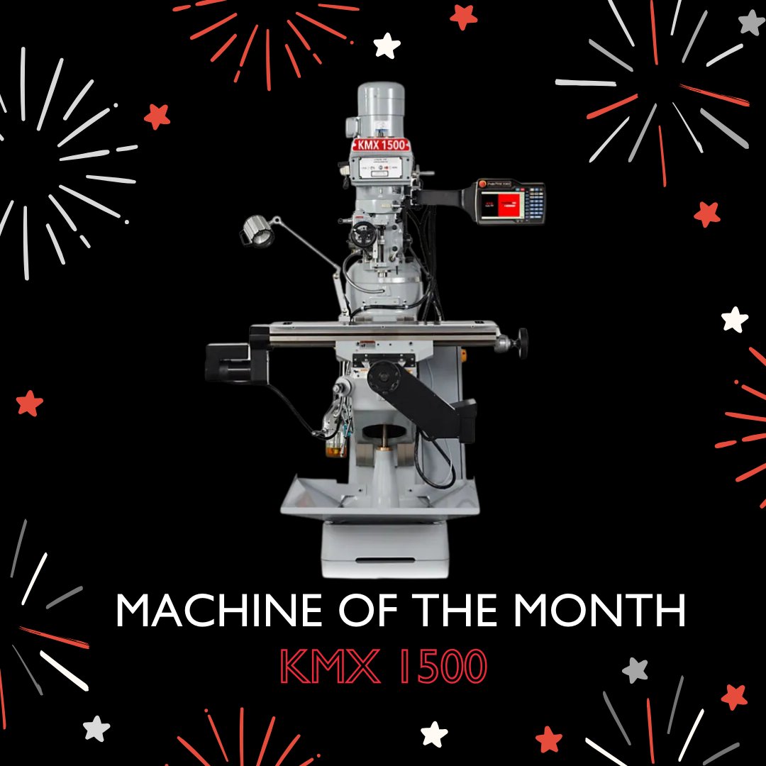 Our January Machine of the Month is the KMX 1500. The smallest of our CNC Turret Mills, making it the best starting point for those keen to take advantage of CNC Milling with the minimum of outlay. Find out more about our KMX 1500 - bit.ly/48KbVJv #xyzmachinetools