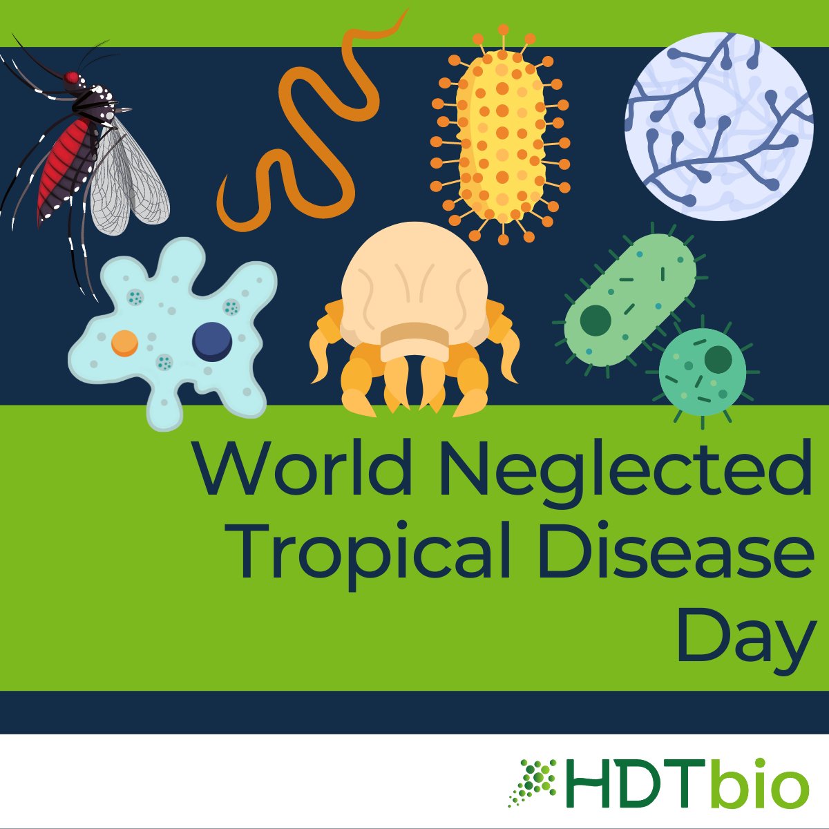 #WorldNeglectedTropicalDiseaseDay – #NeglectedTropicalDiseases (NTD) are tropical infections common in low-income populations. 1.4 billion people were affected by the 20 NTDs prioritized by the #WHO in 2018.

Learn more: who.int/campaigns/worl…