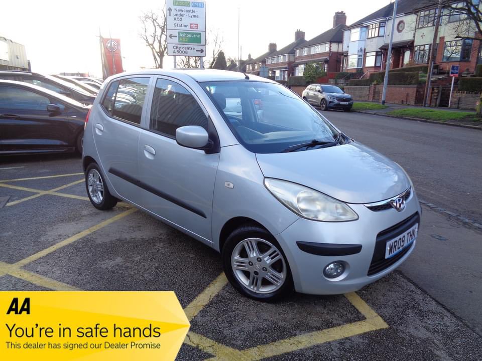 mjscarsales's tweet image. 2009 Hyundai I10 1.2 Style 5dr 77 bhp with 90755 miles. Nicely presented  Hyundai I10 finished in Sleek Silver Metallic, this is a 3 owner car in total with the last owner having had ownership since 2012, lovely car &amp;amp; great value at £2577 details at mjscarsalesltd.co.uk/detail_page.ph…