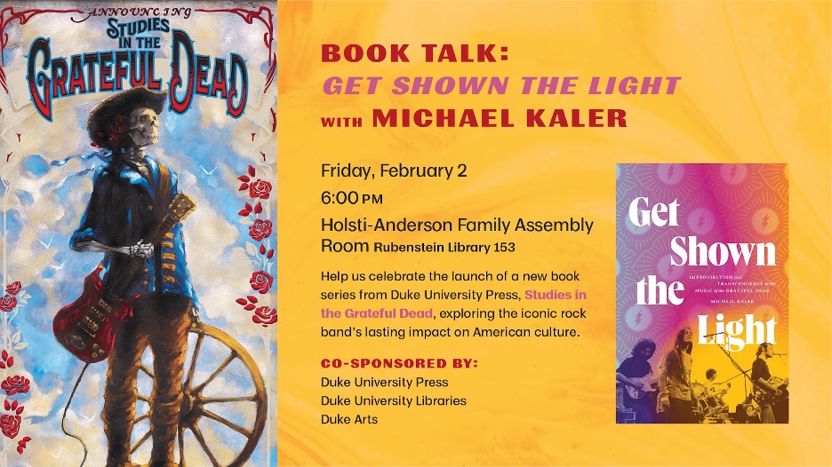 This Friday, February 2nd, at 6 pm EST, don't miss Matthew Kaler, author of 'Get Shown the Light,' appear in person at the @DukeLibraries (@rubensteinlib) for a talk and Q&A. ow.ly/ygwy50QvCjz