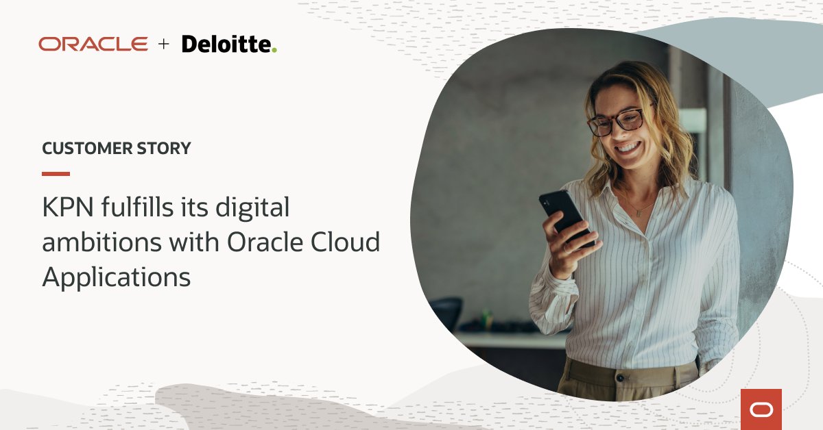 HcmCloudChamp's tweet photo. In collaboration with Oracle and @Deloitte, @KPN completed a full digital cloud transformation that improved data analytics, customer insights, and visibility across all #applications. Learn more: https://t.co/RNia7CvaQj https://t.co/JHGHChpHRp