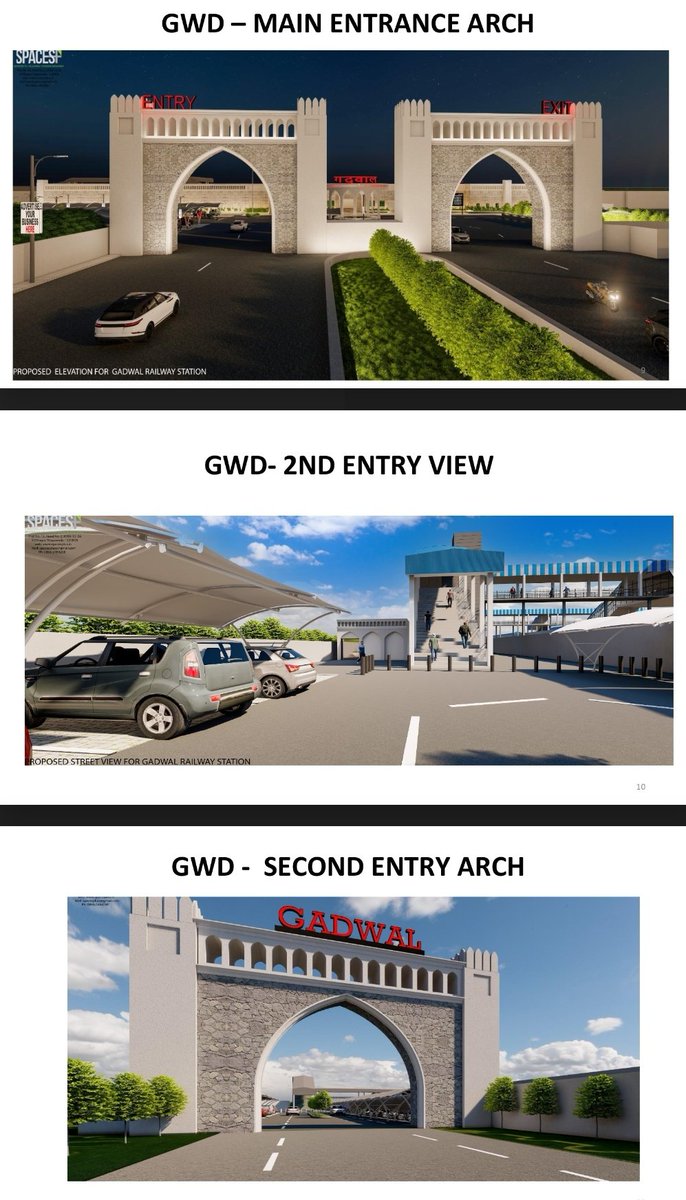 drmhyb's tweet photo. #HYBdivnRailInfra update:
GADWAL Railway Station, Telangana State is set to undergo a redevelopment under the #AmritStations Scheme, offering a fusion of modern and exquisite Passenger Amenities.
#SCRInfraUpdates
#RailInfra
@SCRailwayIndia https://t.co/mOX41yEvAf