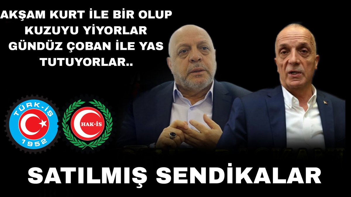 SARI SENDİKALAR

#TurkisHakisİstifa 
#isciyeoperasyon 

<a href="/turkiskonf/">TÜRK-İŞ</a> 
<a href="/hakiskonf/">HAKİŞ KONFEDERASYONU</a>