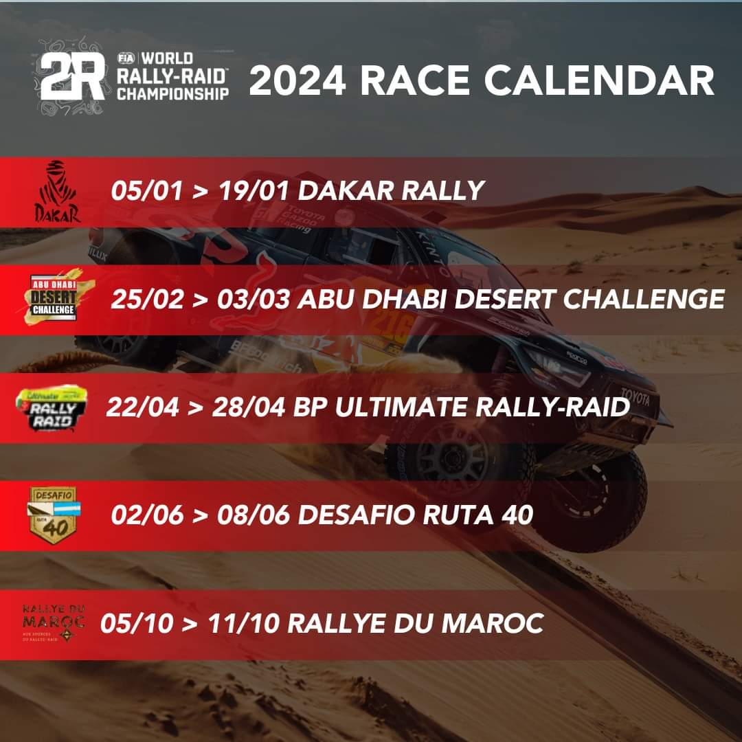 As the dust settles from the thrilling Dakar, the excitement continues with a glimpse of the 2️⃣0️⃣2️⃣4️⃣ World Rally-Raid Championship. 

#TGR #TGRW2RC #NotJustForSport #ThatGRFeeling #Hilux #TeamHilux #Repsol #SpeedMax #bfgoodrich #bfgoodrichtires  #RedBull
#GlobalSportsNews