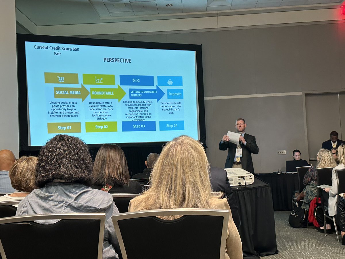 Great reminder by @ChannelviewISD to check your district credit with internal and external customers. Thank you @tchill_ for sharing strategies that will help all @Region4ESC districts improve their credit within their communities.