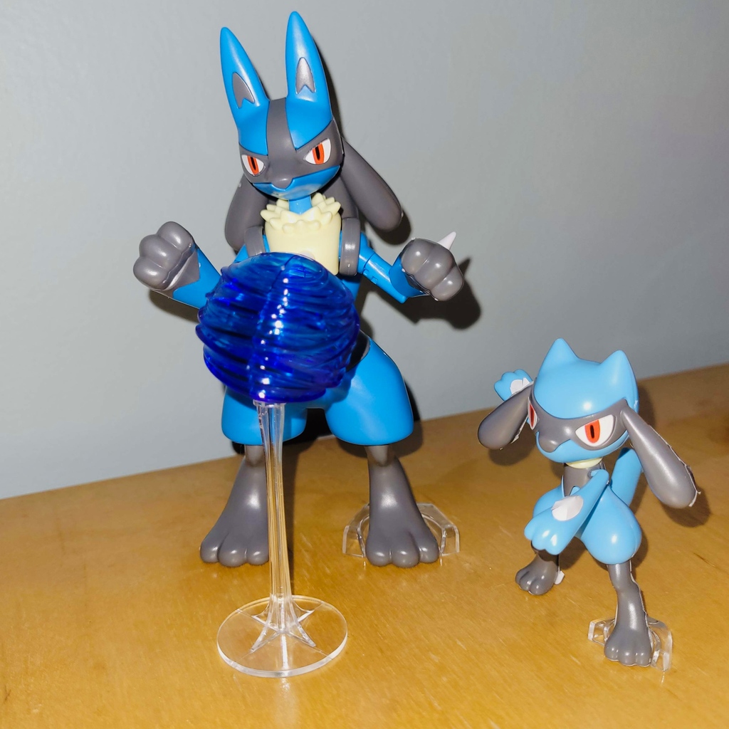 Pokemon Bandai Riolu & Lucario Pokemon Model Kit