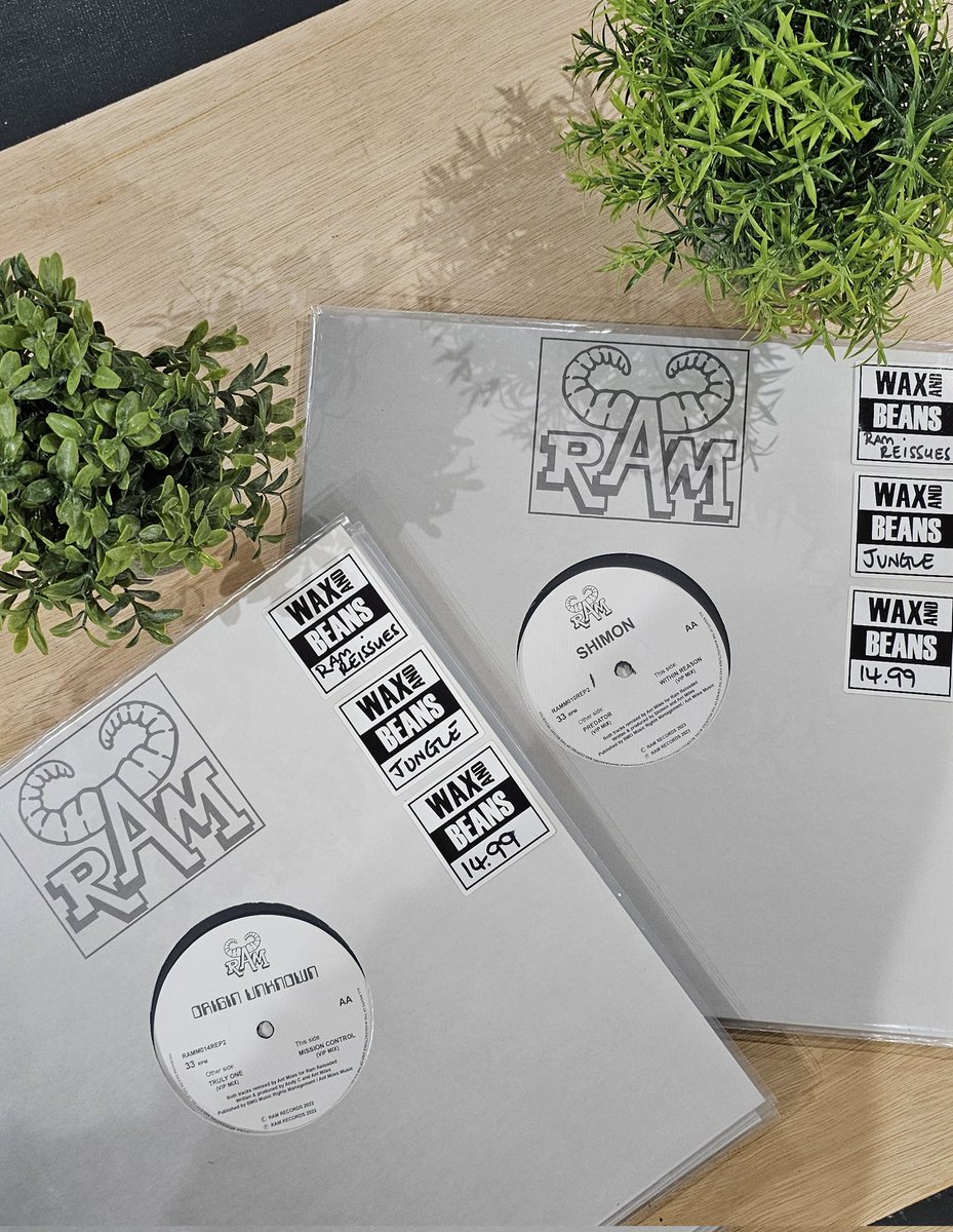 waxandbeans's tweet photo. Classic RAM Records reissues are back in ahead of Fridays release.
Triple A Jungle w/killer baselines.
https://t.co/PpNvajkaNn
#jungle
#originunknown
#shimon https://t.co/HM54XFGrL0