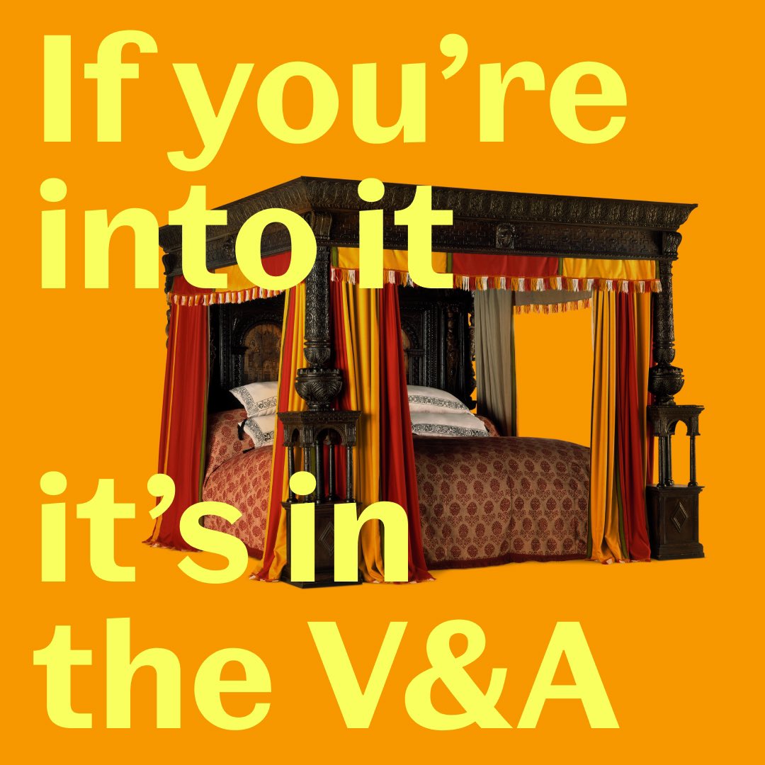 V_and_A's tweet photo. What's your favourite item in the V&A? 

With over 2.8 million objects spanning 5,000 years of human creativity— there's something for everyone at the V&A. 

Whether you're a devotee of the classics or a fan of the unconventional, our museum collections have it all - fashion, photography, jewellery, gadgets and beyond.

If you're into it - it's in the V&A.

🥬Cabbage tureen, ca. 1754-1762
🐊Crocs, 2007 © Crocs
🧶JW Anderson cardigan worn by Harry Styles, 2020 © JW Anderson
 🛌Great Bed of Ware, 1590-1600