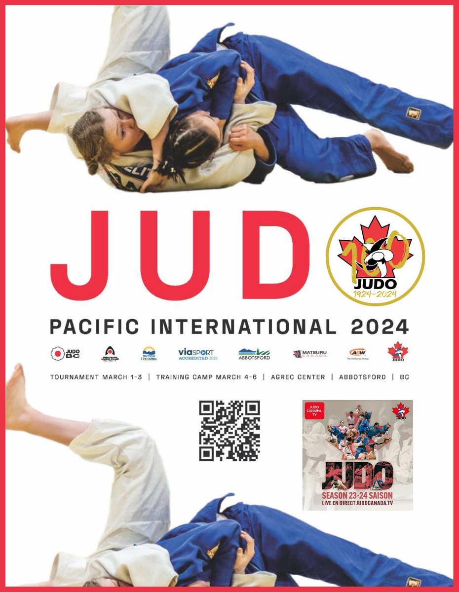 PacIntJudo's tweet photo. 2024 Pacific International Judo Championships
Early Bird deadline:
January 31st, 2024 11:59pm (PST)
https://t.co/c4YITMnDij https://t.co/FGfNouNAy1