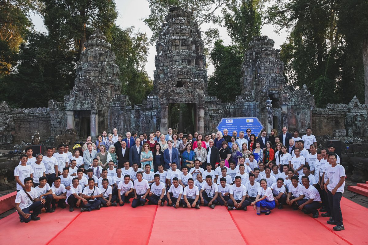 We are proud to celebrate 35 years at Angkor Archaeological Park, Cambodia. Our project has helped train over 100 technicians, rebuilding Cambodia’s conservation capacity after decades of conflict. Learn more: shorturl.at/uPST8