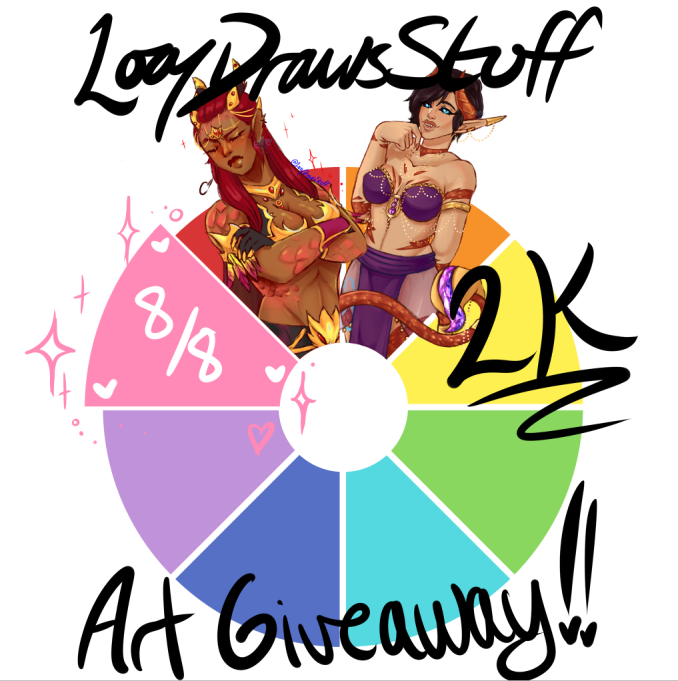 2K HALF BODY ART GIVEAWAY! EIGHTH GIVEAWAY - PINK! 🩷 
Rules: 
-Follow me
-Retweet
-Post a pic of your pink OC! (NO NSFW) 🩷
-Tag 2 friends for an extra entry! (Optional)

MUST be a pink character! (they are primarily pink in colour) 🩷
I check entries! Closes in 2 days!  🩷