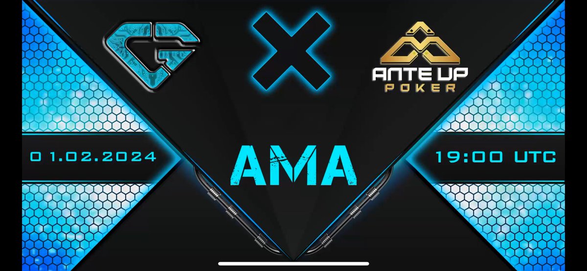 AnteUpERC's tweet photo. 🚀 Ready for our AMA at Crypto Gems? Feb 1, 7PM UTC. Join us to explore how we are changing the game with our crypto-based poker and casino platform. Bring your questions and let's dive in!

https://t.co/FZ0zkA8pXG

#GambleFi #AnteUpCrypto #ETH https://t.co/qfgcMZ4OlH