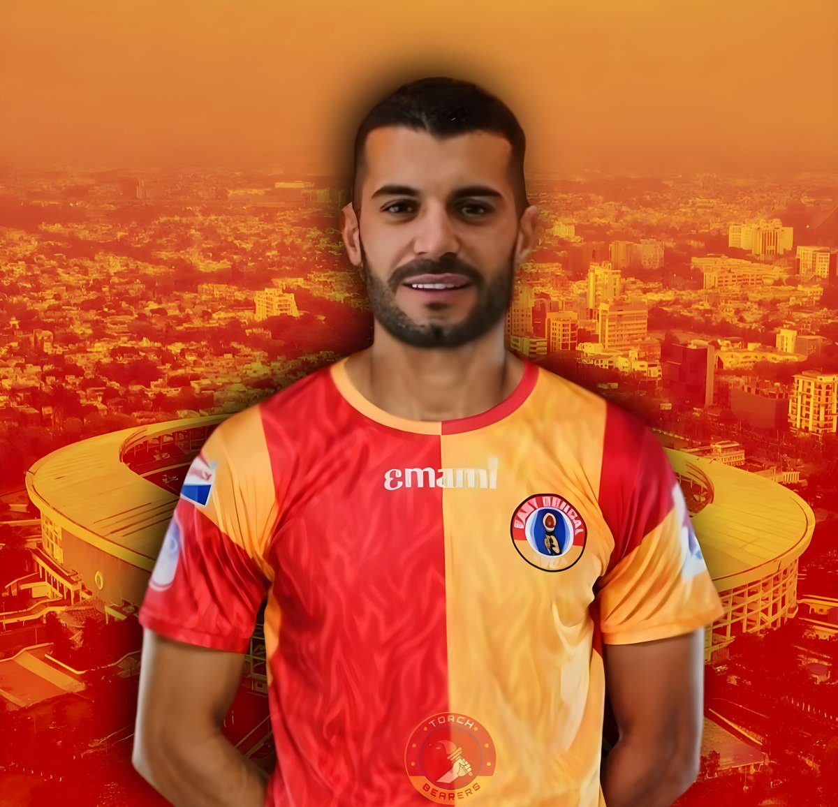 As of now IAGO FALQUE is coming to East Bengal..... Although nothing is certain until confirmed. 🔴🟡 📸TORCH__BEARERS #IagoFalque #EastBengalFC #EBFC #ISL #Transfers