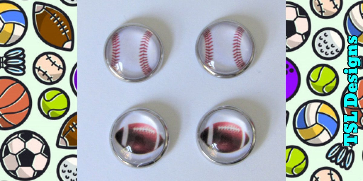 ⚾️Baseball and 🏈Football Stud Earrings
buff.ly/3ib7Ki2
#baseball #football #sportsjewelry #earrings #handmade #jewelry #handcrafted #shopsmall #etsy #etsystore #etsyshop #etsyseller #etsyhandmade #etsyjewelry