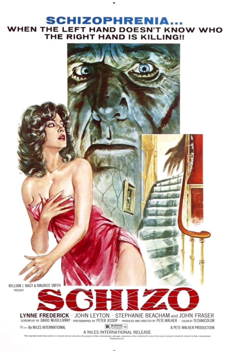TheFilmFair's tweet photo. 4 Horror films 1 year - 1976 #WerewolfWoman #Schizo #Squirm #SatansSlave https://t.co/uRULpykCPu