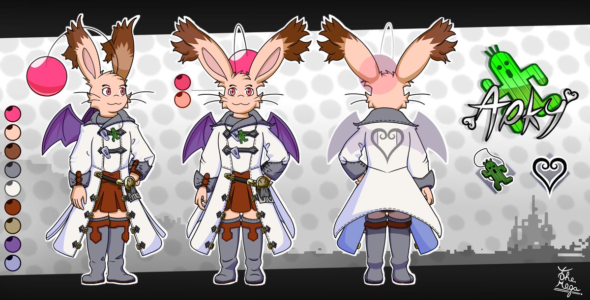 ✨Character Sheet commission for a Discord Friend✨

The first moogle I made and designed with a FFXIV White Mage outfit, I think it turned out pretty good and he liked a lot, so it was success.😉

#FinalFantasy #moogle #oc #furryart #furry #ArtistOnTwitter #commissionart