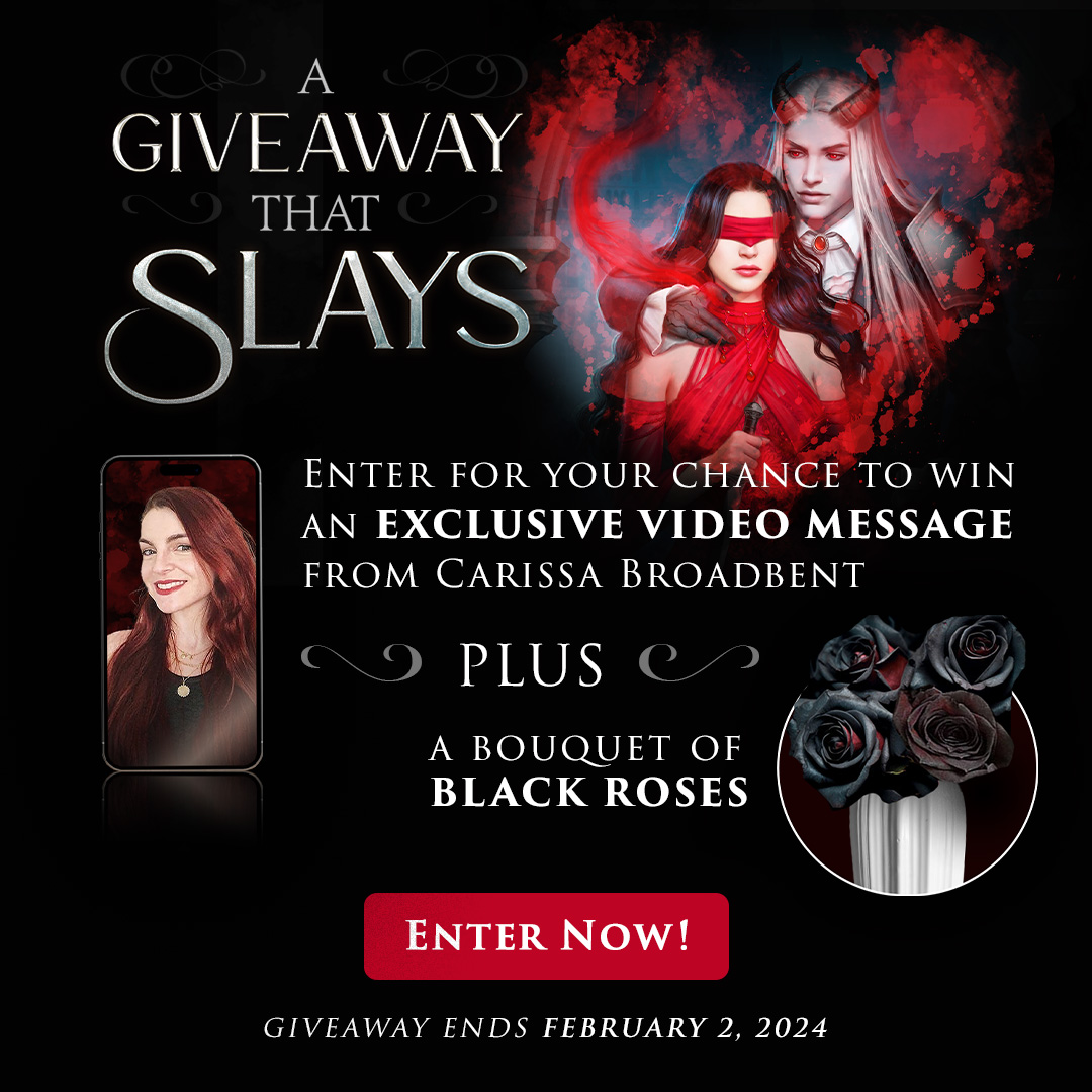 🚨GIVEAWAY ALERT🌹Don't miss the chance to win an enchanting bouquet inspired by @CarissaNasyra's latest romantasy novel, along with a personalized video message from the author! Plus, get ready to enjoy Slaying the Vampire Conqueror in audio, just in time for the day of romance!