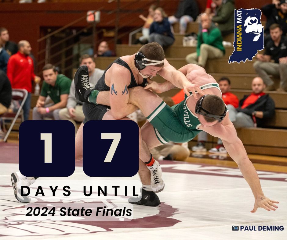 IndianaMat's tweet image. We are down to 17 days until the state final! 

#StateFact The IHSAA crowned 17 dual state champions between 1996 and 2012. 

#IndianaWrestling #Wrestling #IndianaMat #800lbGorilla #INWrState24